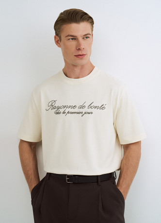 Футболка с текстовым принтом