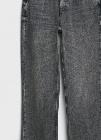 Прямые джинсы с высокой посадкой