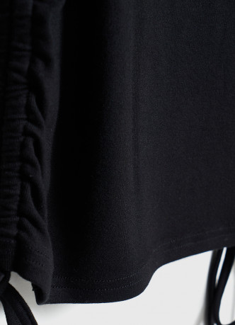 Лонгслив в рубчик с завязками для девочек