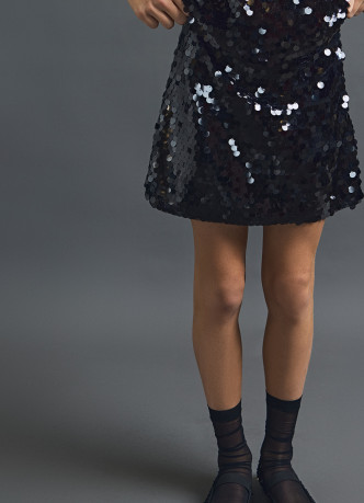 Мини-юбка с пайетками для девочек