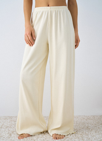 Брюки пижамные из трикотажа пуантель