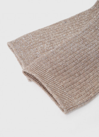 Носки в рубчик с люрексом