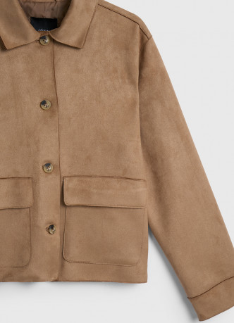 Куртка из искусственной замши для девочек