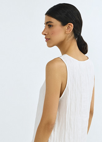 Топ из жатой ткани