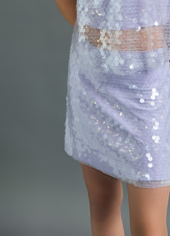Мини-юбка с пайетками для девочек