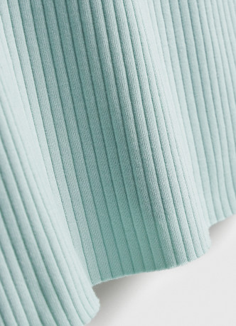 Поло в рубчик с коротким рукавом