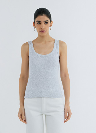 Базовая майка в рубчик