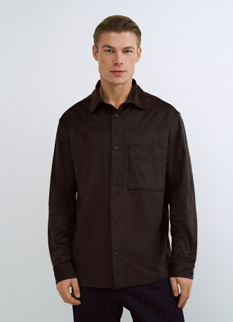 Плотная рубашка из трикотажа