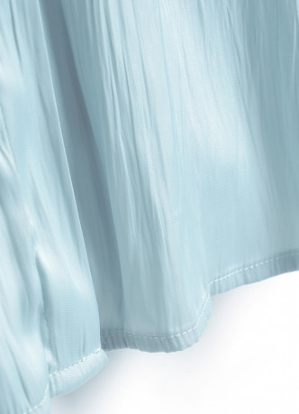 Блузка из сатина с поясом