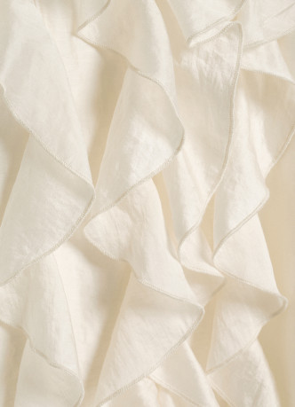 Блузка из лиоцелла с рюшами