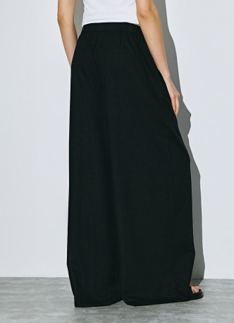 Широкие льняные брюки