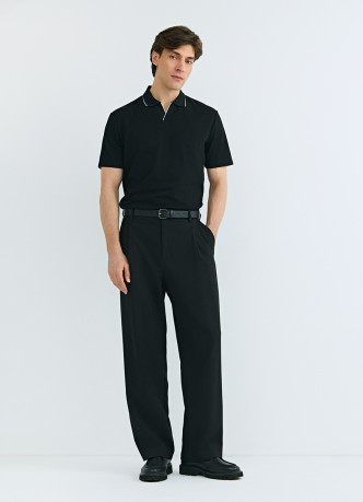 Поло из шелковистого пике