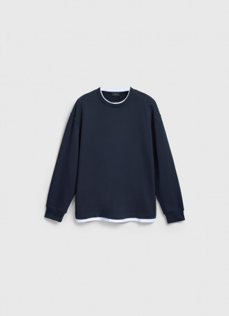 Свитшот с имитацией футболки