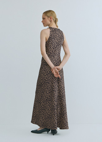 Сатиновое платье с американской проймой