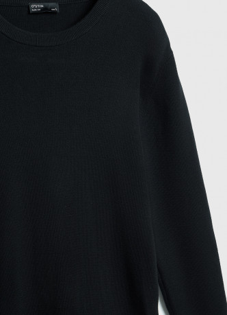 Текстурный джемпер из хлопка