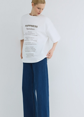 Футболка оверсайз с принтом