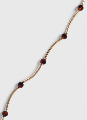 Колье с анималистичными бусинами