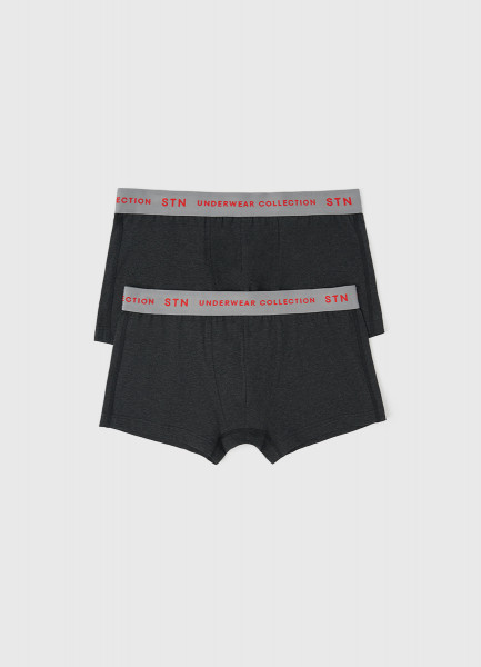 

Трусы-транки, 2 шт., Серый