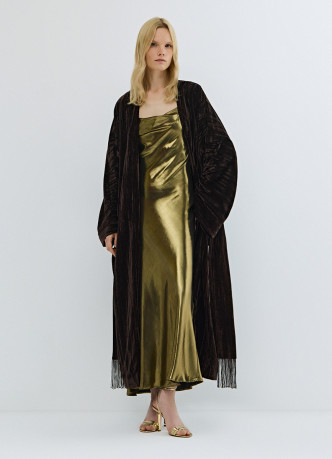 Бархатное кимоно с поясом