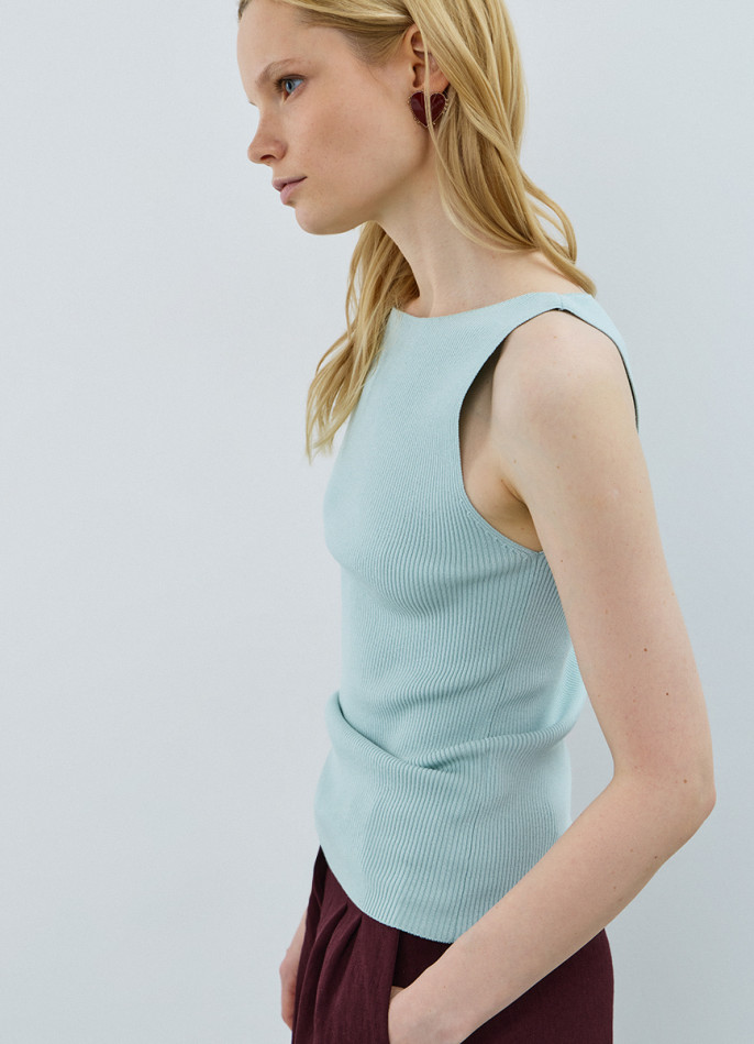 Майка в рубчик