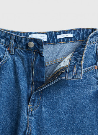 Широкие джинсы с высокой посадкой