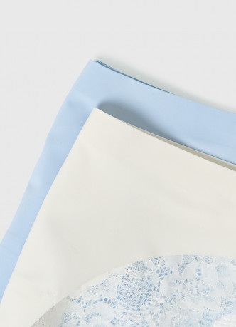 Классические брифы с кружевом сзади, 2 шт.