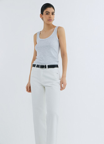 Базовая майка в рубчик