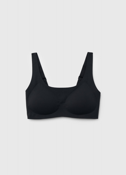

Бесшовный бюстгальтер с формованными чашками, Черный