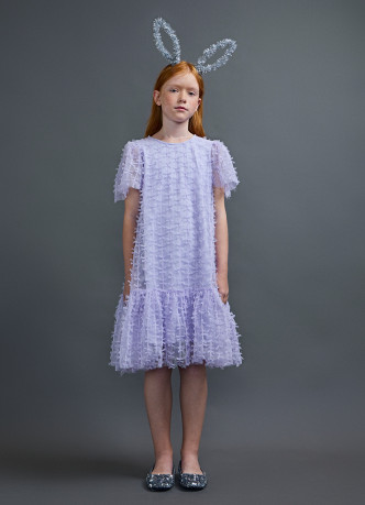 Платье мини с бантиками для девочек