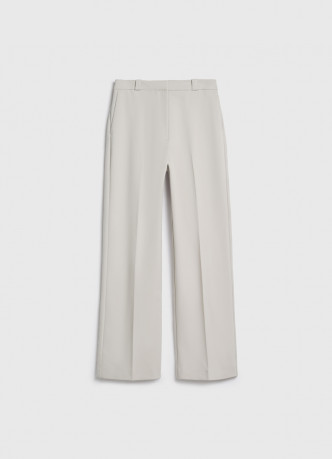 Прямые брюки с эластичным поясом