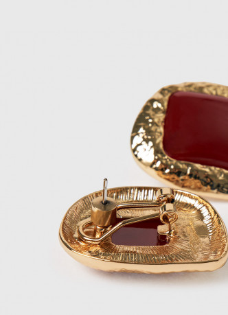 Серьги с искусственным камнем