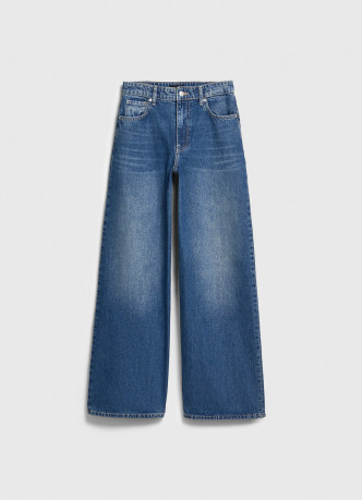 Ультраширокие джинсы с высокой посадкой