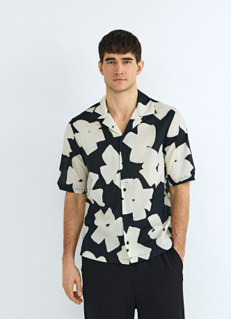 Рубашка из хлопка с принтом