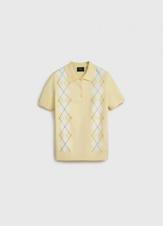 Джемпер поло с ромбами