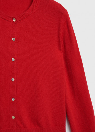 Укороченный кардиган на пуговицах