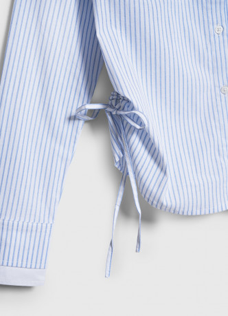 Рубашка с утяжкой по бокам для девочек