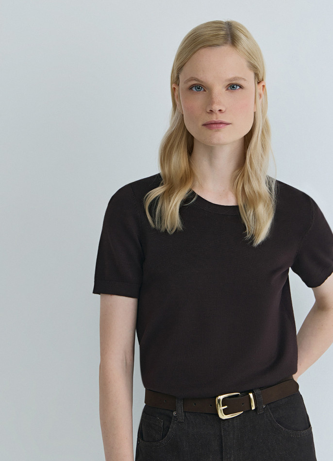 Джемпер с коротким рукавом