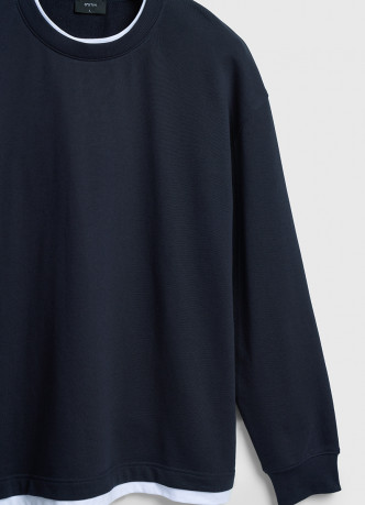 Свитшот с имитацией футболки