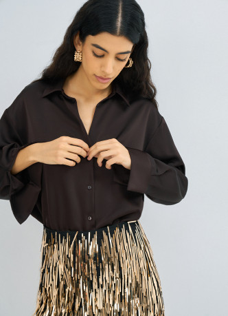 Сатиновая блузка