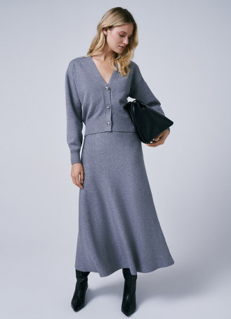 Вязаная юбка А-силуэта