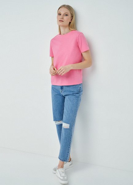Базовая футболка, Розовый O`Stin LT665EO02-X2 - фото 2