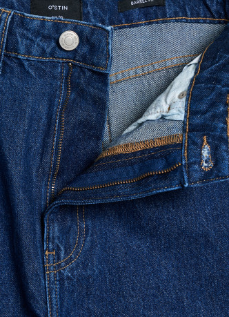Джинсы Barrel с высокой посадкой