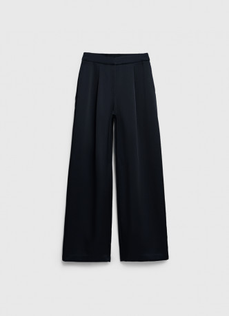 Атласные прямые брюки