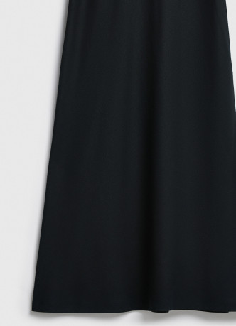 Юбка миди А-силуэта с эластичным поясом