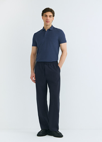 Базовая футболка-поло Синий 1599₽