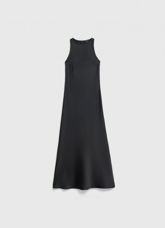 Сатиновое платье макси