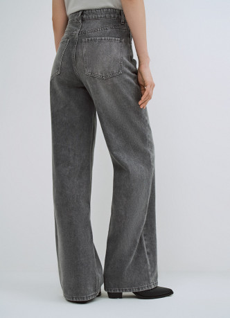 Широкие джинсы Wide leg с высокой посадкой