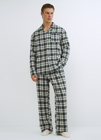 Рубашка пижамная в клетку