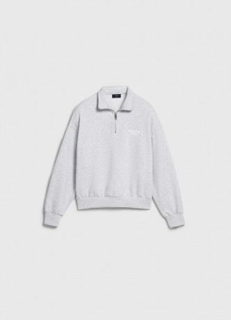 Толстовка с воротником-стойкой на молнии