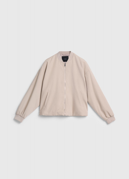 

Бомбер на молнии, Бежевый